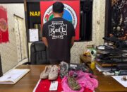Paket Ganja 77 Gram Disamarkan dalam Sepatu, Pemuda Diamankan Satresnarkoba Polres Kotim