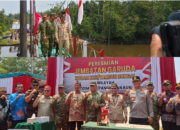 Bersama Kapolda dan Pangdam, Gubernur Kalteng Resmikan Jembatan Perintis Garuda di Desa Jihing Kecamatan Balai Riam