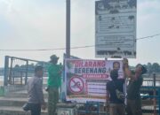 Gosong Bermunculan, Satpol PP Pasang Larangan Berenang