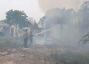 Rumah di Kereng Bangkirai Ludes Terbakar Akibat Karhutla