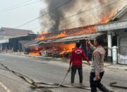 4 Ruko di Kasongan Ludes Terbakar