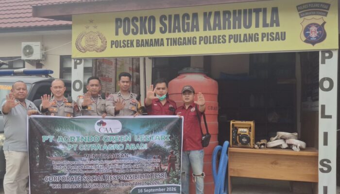 CAA Group Pulpis (PT AGL & PT CTAA) Komitmen Dalam Penangangan Karhutla bersinergi dengan masyarakat sekitar dan MPA, Polri. TNI, BPBD