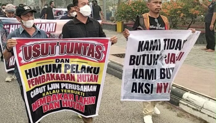 Masyarakat Kobar Desak Polisi Usut Tuntas Pelaku Karhutla