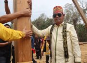 Pemancangan Tiang Pertama Huma Betang di Suling Tambun, Perkuat Persatuan dan Budaya Dayak
