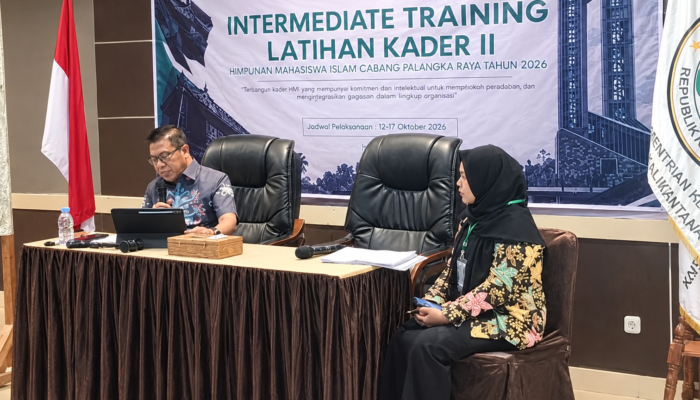 Pembekalan Kader HMI Palangka Raya, Subandi Ingatkan Pentingnya Karakter dalam Kepemimpinan