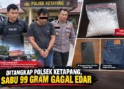 Ditangkap Polsek Ketapang, Sabu 99,54 Gram Gagal Edar