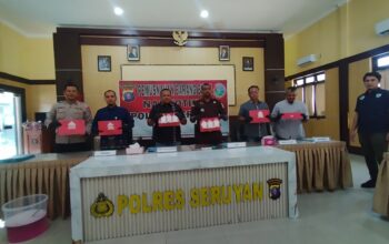 Bongkar 5 Kasus, Polres Seruyan Sita 599 Gram Sabu