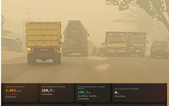Kalteng Masih Dikepung Asap Tebal